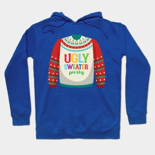 Funny Ugliest Matching Family Ugly Christmas Sweater Party Hoodie